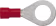 Produktbild: Herth + Buss Ringkabelschuh rot 0,5 – 1 mm², Ø 8,4 mm, verzinnt, teilisoliert, 50 252 115