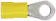 Produktbild: Herth + Buss Ringkabelschuh gelb 4 – 6 mm², Ø 5,3 mm, verzinnt, teilisoliert, 50 252 160