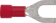 Produktbild: Herth + Buss Gabelkabelschuh Ø 5,3 mm Kabel 0,5 – 1 mm², teilisoliert, rot, 50 252 213