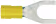 Produktbild: Herth + Buss Gabelkabelschuh Ø 8,4 mm Kabel 4 – 6 mm², teilisoliert, gelb, 50 252 262