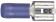 Produktbild: Herth + Buss Flachsteckhülse 6,3 x 0,8 mm, Kabel 1,5 – 2,5 mm², verzinnt, teilisoliert, blau, 50 252 517