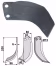 Produktbild: Industriehof® Fräsmesser links/rechts 200 x 80 x 6 mm, Bohrung 15 mm, für Eberhardt