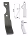 Produktbild: Industriehof® Rotorzinken links/rechts 215 x 35 x 8 mm, Bohrung 11 mm für Simon