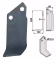 Technische Zeichnung: Industriehof® Fräsmesser links/rechts 200 x 80 x 8 mm, Bohrung 16,5 mm, für Rabe