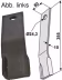 Technische Zeichnung: Industriehof® Schlegelmesser links/rechts 355 x 80 x 10 mm, für Mulcher Humus