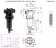 Technische Zeichnung: Agrotop Druckleitungsfilter 328-2 selbstreinigend, Filterkapazität 200 – 280 l/min, max. 15 bar