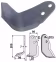 Produktbild: Industriehof® Fräsmesser links/rechts 200 x 80 x 7 mm, Bohrung 15 mm, für Braun