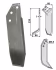 Technische Zeichnung: Industriehof® Fräsmesser links/rechts 235 x 60 x 7 mm, Bohrung 8,5 mm, für Kuhn