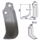 Produktbild: Industriehof® Fräsmesser links/rechts 194 x 60 x 6 mm, Bohrung 12,5 mm, für Maschio