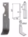 Technische Zeichnung: Industriehof® Fräsmesser links/rechts 217 x 40 x 6 mm, Bohrung 10,5 mm, für Pasbo