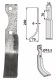 Technische Zeichnung: Industriehof® Fräsmesser links/rechts 200 x 35 x 6 mm, Bohrung 10,5 mm, für S.E.P.