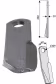 Produktbild: Industriehof® Schlegelmesser links/rechts 260 x 60 x 10 mm, für Mulcher Fischer