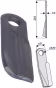 Technische Zeichnung: Industriehof® Schlegelmesser links/rechts 210 x 60 x 10 mm, für Mulcher Fischer