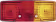 Produktbild: Hella® Schlussleuchte rechts 158 x 64 x 51 mm, Schluss-, Brems-, Blink-, Kennzeichenlicht, Flachsteckanschluss