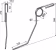 Technische Zeichnung: Industriehof® Striegelzinken 260 x 7 mm links, für Striegel Steketee, 10.ST-STK-01