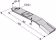 Technische Zeichnung: Industriehof® Schlegelmesser rechts 420 x 80 x 10 mm, für Rübenroder Humus HK 2000, HKP 3000, HKN 950