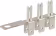 Produktbild: Herth + Buss Sammelschiene ATO 3-polig, mit Anschlusslasche, Steckbreite 6,3 mm, Steckhöhe 0,8 mm