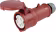 Produktbild: Herth + Buss CEE-Kupplung, 400 V, 16 A, 32 A, 5-polig, rot, mit Knickschutz, Zugentlastung, Deckel