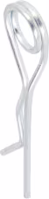 Produktbild: Federstecker 2 mm doppelt gebogen, verzinkt, für Wellen-Ø 8 – 40 mm