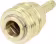 Produktbild: Druckluftmuffe Tülle 6 mm, Euro NW 7,2, Messing, Ventilart einseitig absperrend