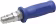 Produktbild: Hydraulik-Handgriff blau mit Metallkupplung und gerilltem Griff