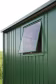 Lifestyle: Biohort Seitenwand mit Seitenfenster für Gerätehaus Europa 73,3 x 5 cm dunkelgrün