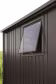 Lifestyle: Biohort Seitenwand mit Seitenfenster für Gerätehaus Europa 73,3 x 5 cm dunkelgrau, metallic