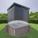 Lifestyle: Biohort SmartBase Plus Schraubfundament SmartBase Plus HighLine 252 x 212 cm silber, metallic