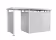 Produktbild: Biohort Seitenwand für Seitendach 157 x 2,5 cm silber, metallic