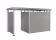 Produktbild: Biohort Seitenwand für Seitendach 157 x 2,5 cm quarz-grau, metallic