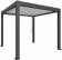 Produktbild: biohort Pergola mit dunkelgrau-metallicfarbenem Gestell und hellem Lamellendach