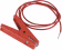 Produktbild: Patura Zaunanschlusskabel für Verbindung von Weidezaungerät/Zaun, 3 mm-Stift/Krokodilklemme, rot, 100301
