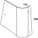 Technische Zeichnung: Eckscheibe grün, links, für John Deere 5000, 6000