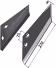 Technische Zeichnung: Industriehof® Scharflügel links/rechts 270 mm, für Grubber Landsberg, Pöttinger