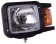 Produktbild: Hella® Hauptscheinwerfer links/rechts, Halogen H4, P21W, T4W, 12 V, 24 V, quadratisch