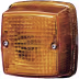 Produktbild: Hella® Blinkleuchte quadratisch, orange, 84 x 84 mm
