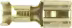 Produktbild: Herth + Buss Flachsteckhülse 6,3 x 0,8 mm Messing blank mit Rastpunkten
