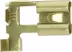 Produktbild: Herth + Buss Flachsteckhülse 8,0 x 0,8 mm Messing blank mit Rastnase gewinkelt
