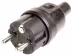 Produktbild: Herth + Buss Stecker 250 V, 2-polig, Schraubanschluss, mit Schutzkontakt und Knickschutz