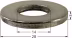 Technische Zeichnung: Industriehof® Scheibe 14 x 28 x 3 mm für Doppstadt, Epoke