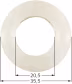 Technische Zeichnung: Industriehof® Sicherungsring 35,5 x 20,5 x 7 mm für Perfect, Tünnissen & Stocks