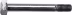 Technische Zeichnung: Industriehof® Sechskantschraube 7/16'' UNF x 82 - 10.9 mit Sicherungsmutter für Mulag, Rasant