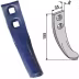 Technische Zeichnung: Industriehof® Spurlockererschar 155 x 35 x 8 mm für Spurlockerzinken Fiona, Nordsten, Stegsted, Taarup
