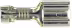 Produktbild: Herth + Buss Flachsteckhülse 6,3 x 0,8 mm Messing versilbert mit Rastpunkten
