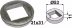 Technische Zeichnung: Industriehof® Vorschweißring gerade, für Vierkantwellen 28 x 28/30 x 30 mm