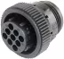 Produktbild: Herth + Buss Steckgehäuse AMP CPC Connectors, 9-polig, TE Connectivity, Rundsteckhülse