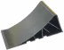 Produktbild: TRAILER POOL Unterlegkeil L x B x H: 220 x 90 x 100 mm, Radius 200 mm, Kunststoff schwarz, ohne Halter