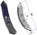 Technische Zeichnung: Industriehof® Spurlockererschar 360 x 55 x 15 mm für Spurlockerzinken universal