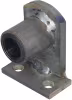 Produktbild: Industriehof® Lagerflansch 90° mit eingepreßter Buchse, 26 x 42,5 mm, Abstand Bohrungen 50 mm