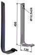 Technische Zeichnung: Industriehof® Stützfeder 490 x 12 x 40 mm, für universal, Spurlockerzinken mit Schar